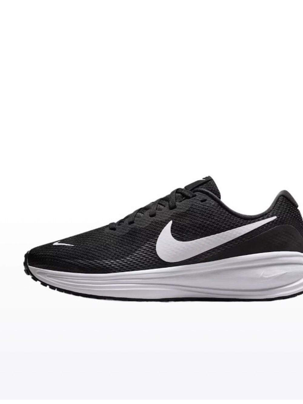 Size 9.5 - Nike Women’s Revolution 8 Extra Wide Black White Running Shoe No Lid